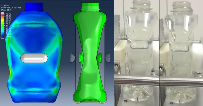 Study shows that optimal cross section, thickness distribution can maximize top/squeeze load performance for oval food, household chem products